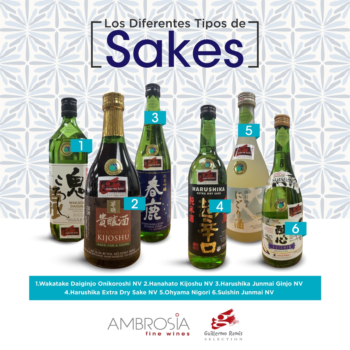 Los Diferentes Tipos de Sakes - Ambrosia Fine Wines